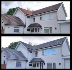Roof painting in Wendover