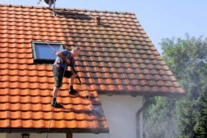 safe roof cleaning