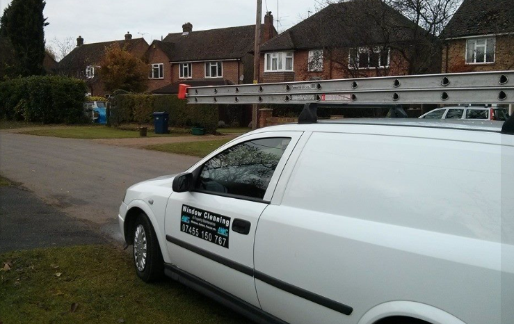 first window cleaning van